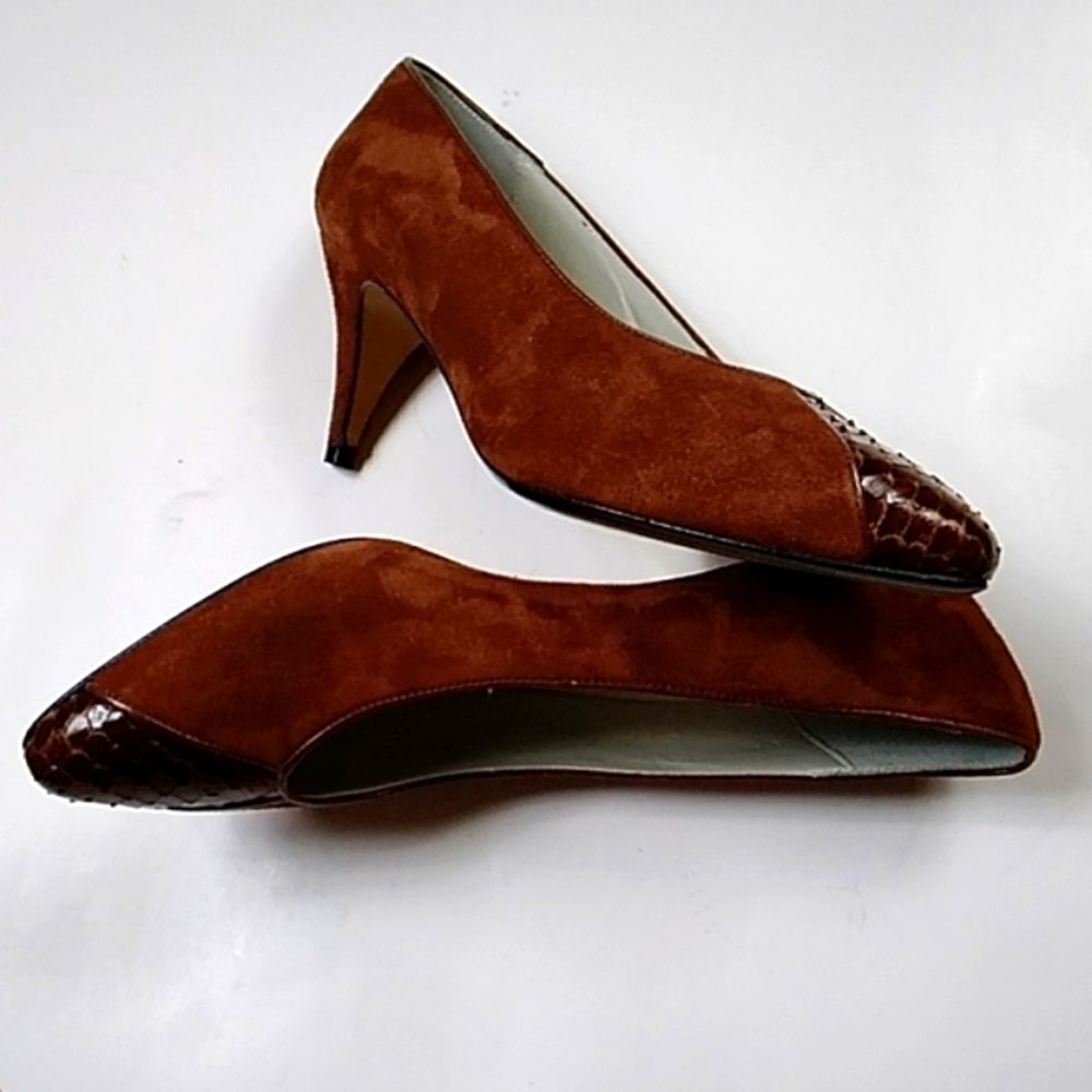 VINTAGE NORDSTROM MADE IN ITALY SUEDE WOMEN SHOES 6.5